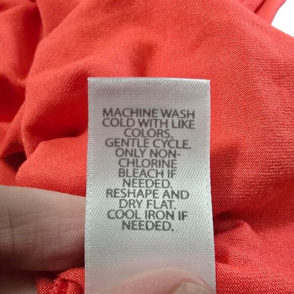 J. Jill Wearever Collection NWT Wrap Tie Sleeveless Tank Top in Red Coral Sz L - Picture 9 of 10